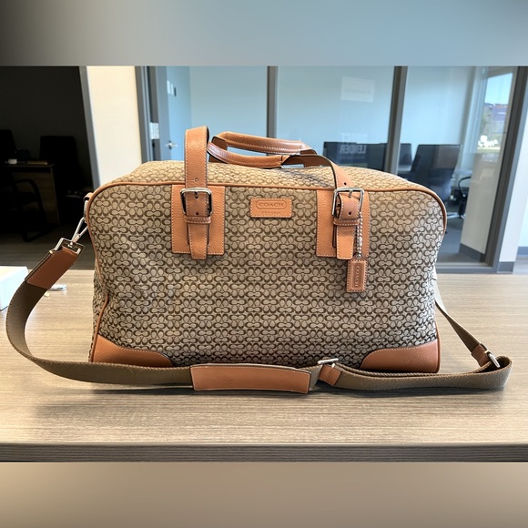 Coach Bags Bn Authentic Coach Transatlantic Signature Fabric Cabin